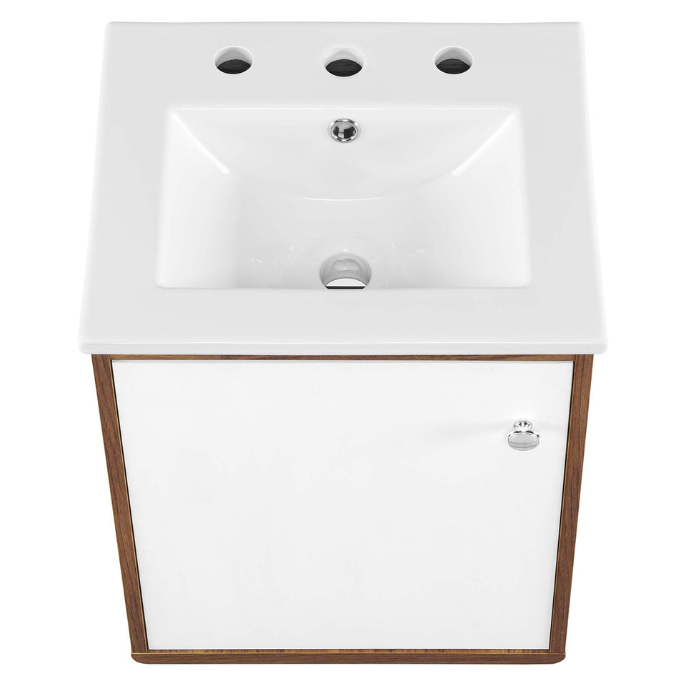 Transmit Wall-Mount Bathroom Vanity Basin Included by Modway