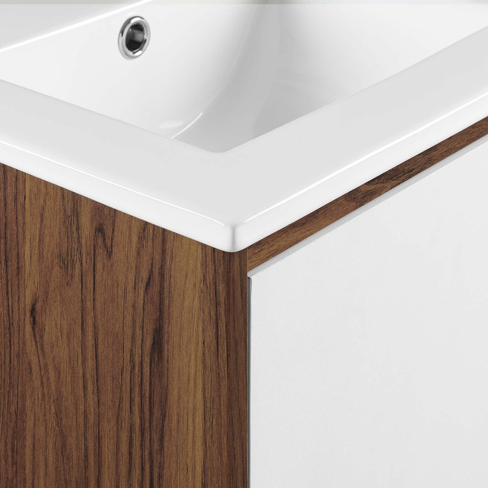 Transmit Wall-Mount Bathroom Vanity Basin Included by Modway
