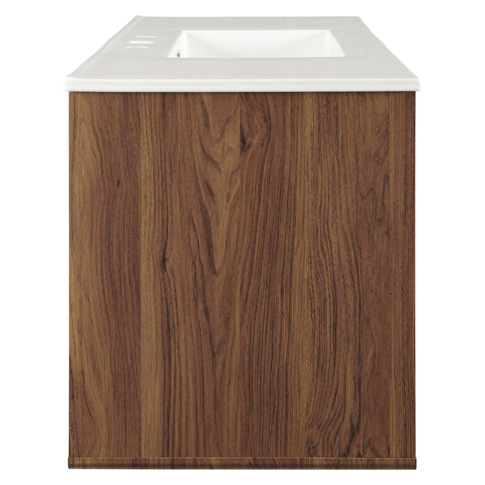 Transmit Wall-Mount Bathroom Vanity Basin Included by Modway
