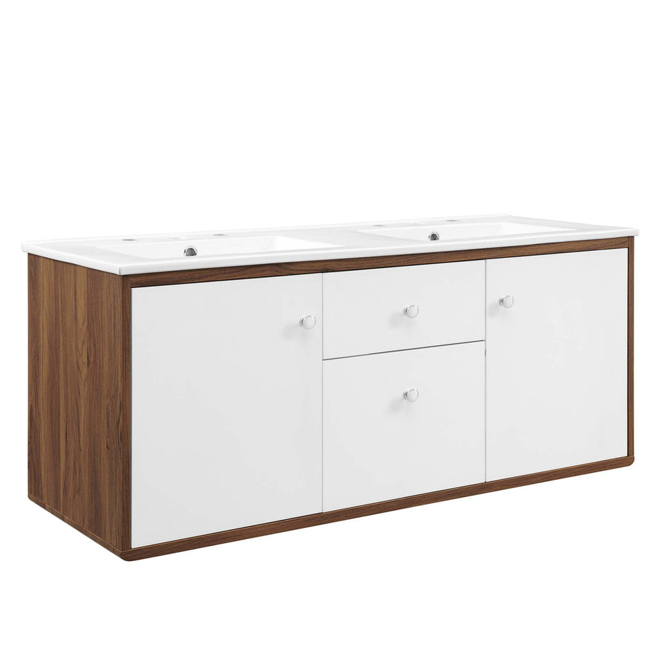 Transmit Wall-Mount Bathroom Vanity Basin Included by Modway