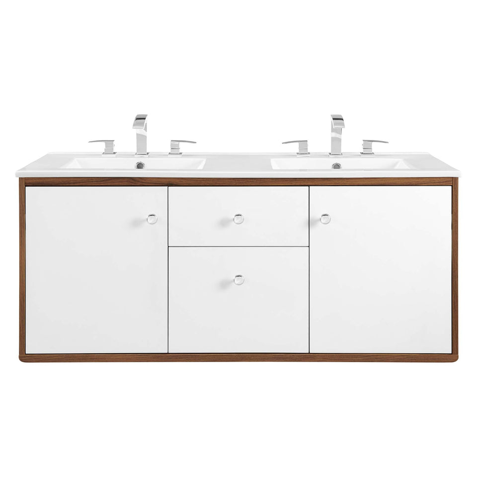 Transmit Wall-Mount Bathroom Vanity Basin Included by Modway