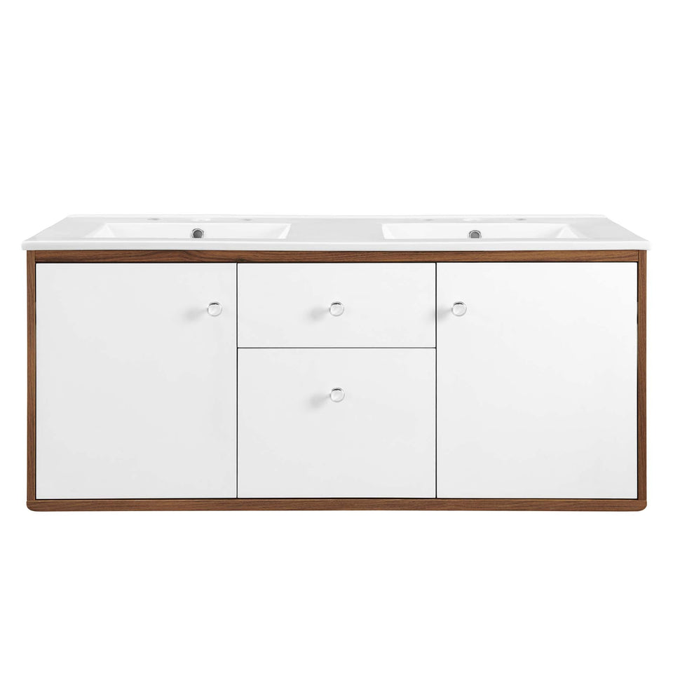 Transmit Wall-Mount Bathroom Vanity Basin Included by Modway