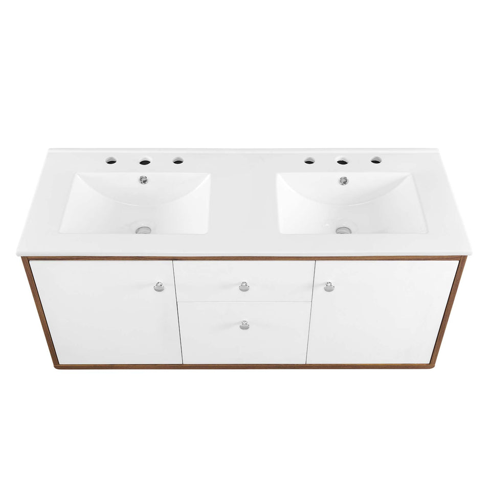 Transmit Wall-Mount Bathroom Vanity Basin Included by Modway