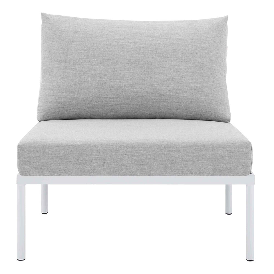 Harmony Sunbrella® Outdoor Patio Aluminum Armless Chair by Modway