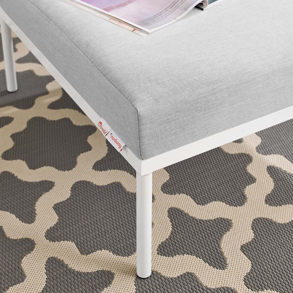 Harmony Sunbrella® Outdoor Patio Aluminum Ottoman by Modway