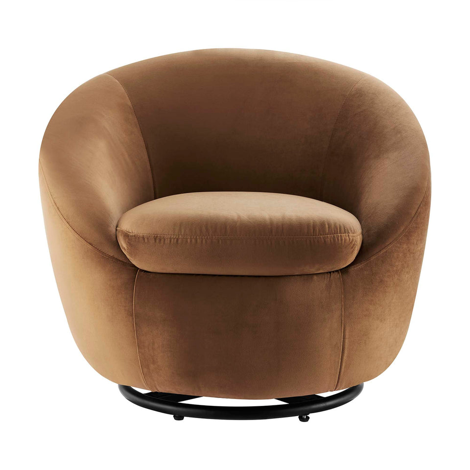 Buttercup Performance Velvet Swivel Chair by Modway