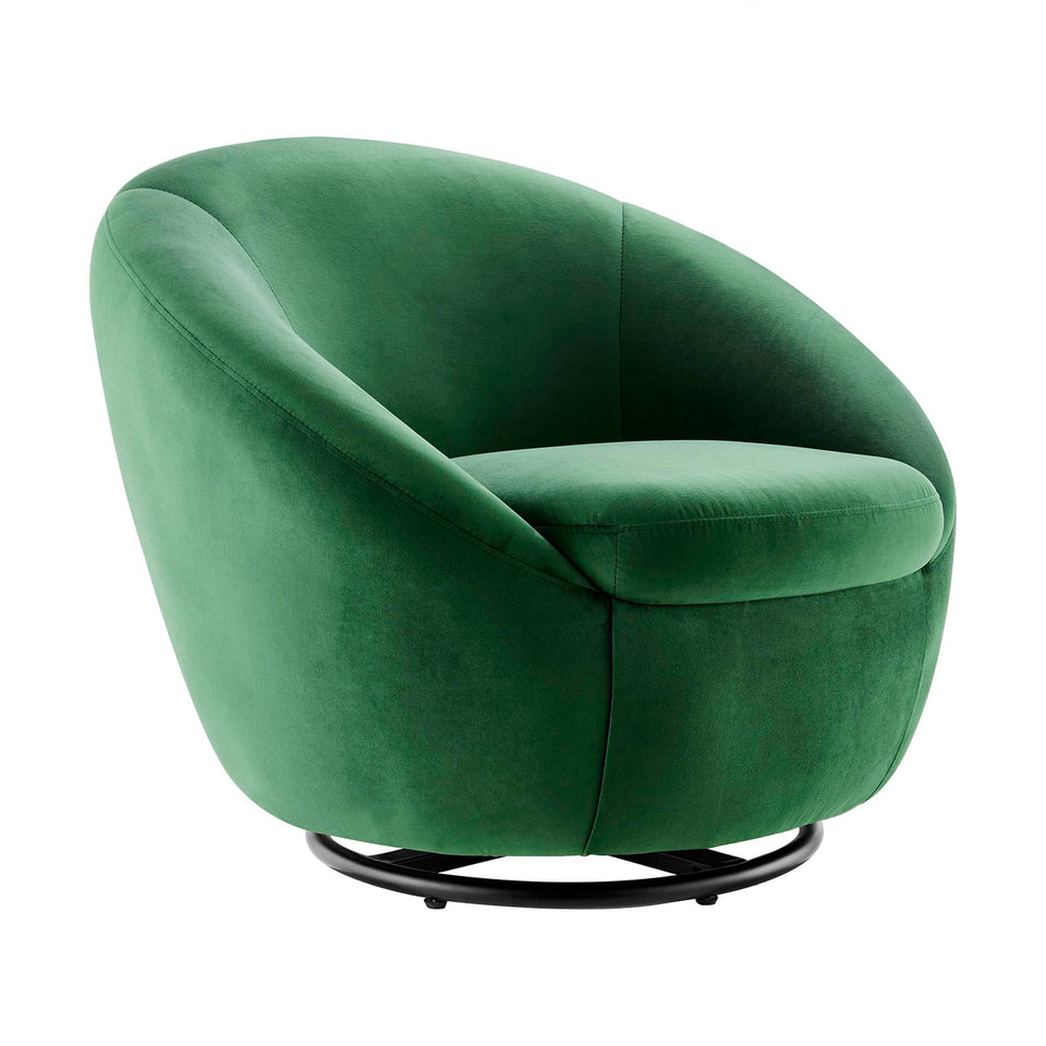 Buttercup Performance Velvet Swivel Chair by Modway