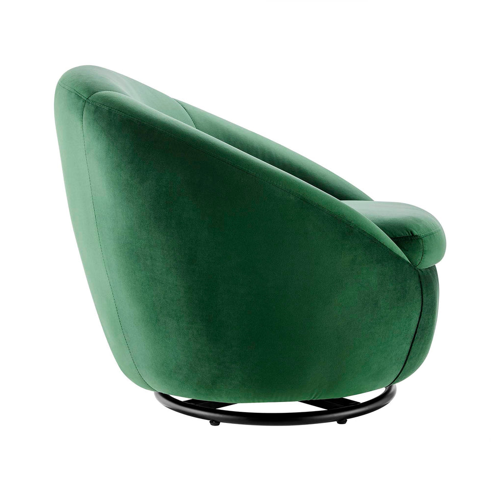 Buttercup Performance Velvet Swivel Chair by Modway