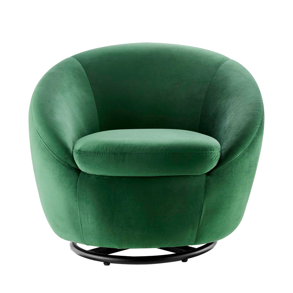 Buttercup Performance Velvet Swivel Chair by Modway