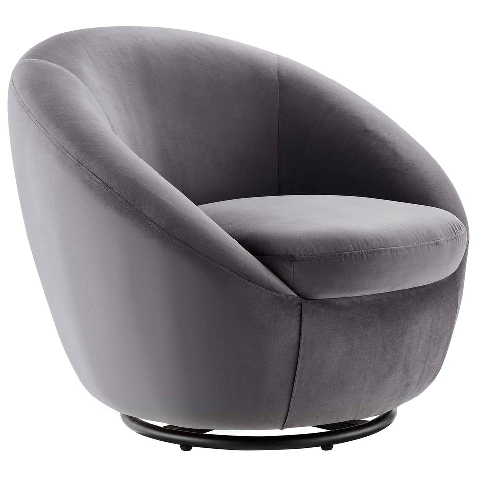 Buttercup Performance Velvet Swivel Chair by Modway