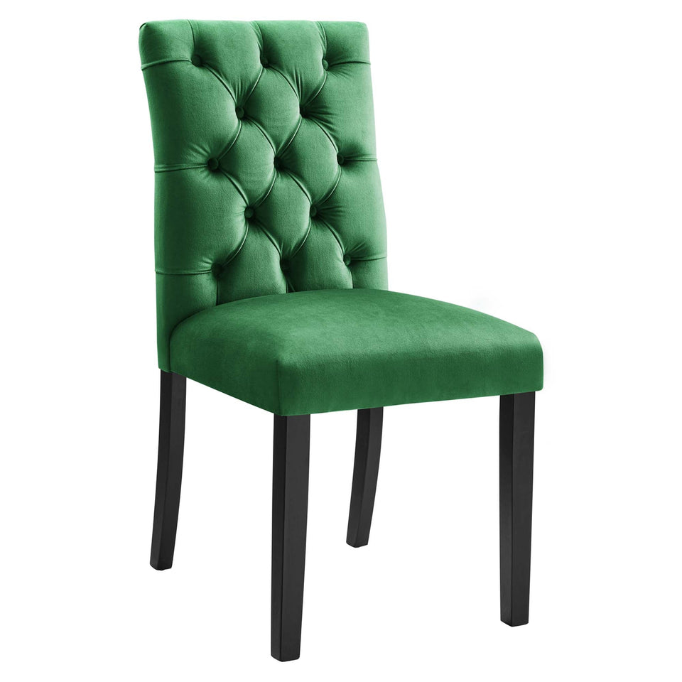 Duchess Performance Velvet Dining Chairs Set of 2 by Modway