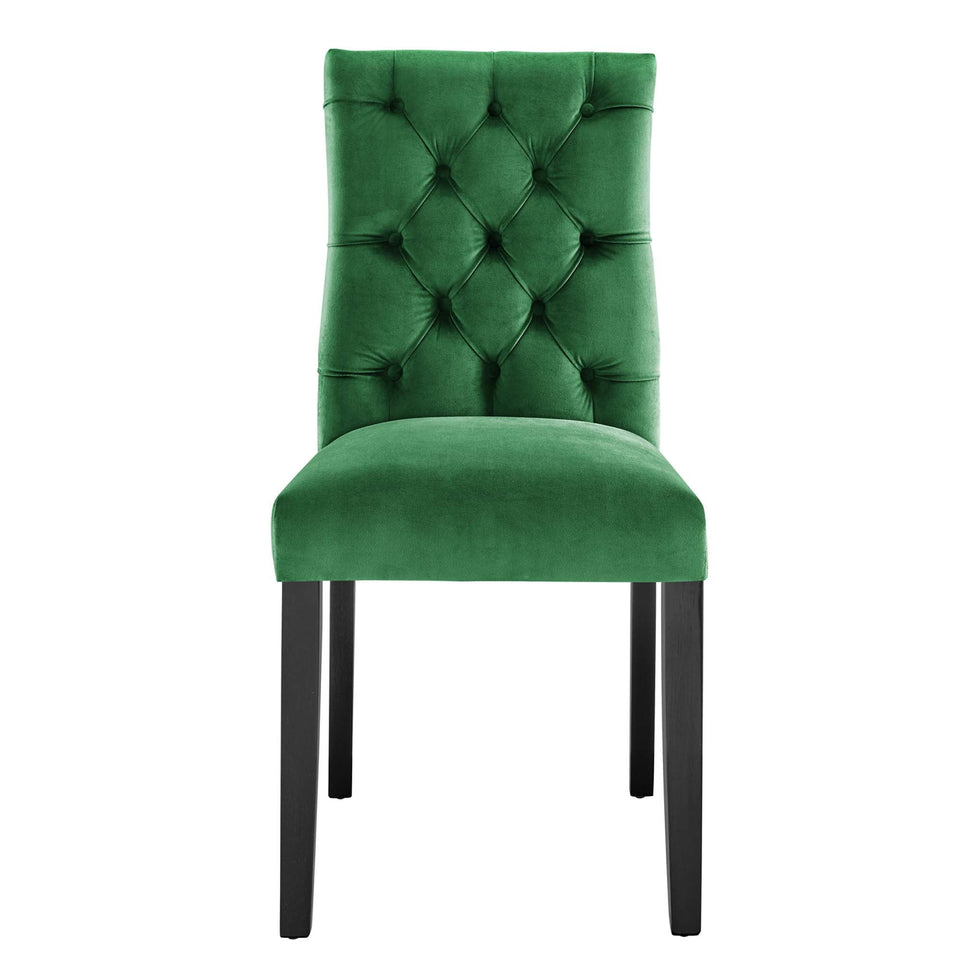 Duchess Performance Velvet Dining Chairs Set of 2 by Modway