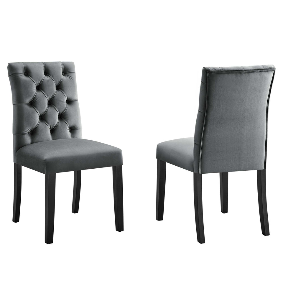 Duchess Performance Velvet Dining Chairs Set of 2 by Modway