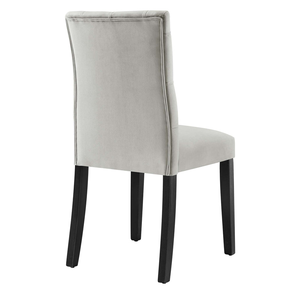 Duchess Performance Velvet Dining Chairs Set of 2 by Modway