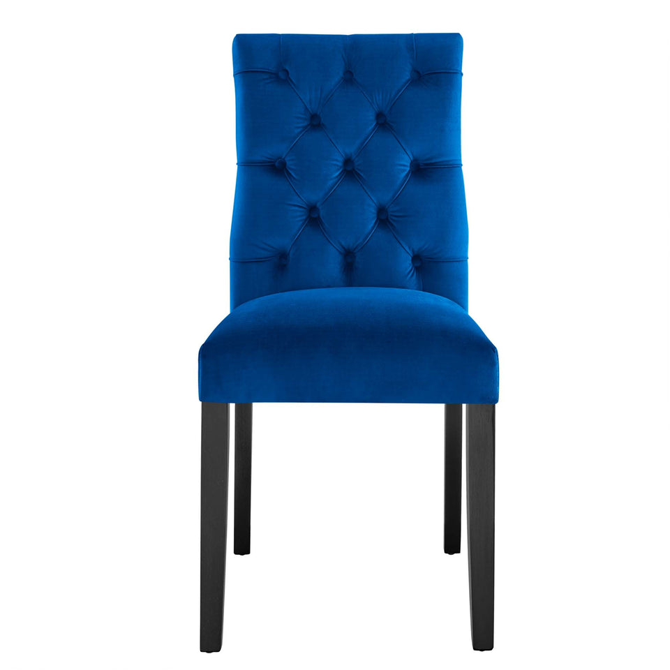 Duchess Performance Velvet Dining Chairs Set of 2 by Modway