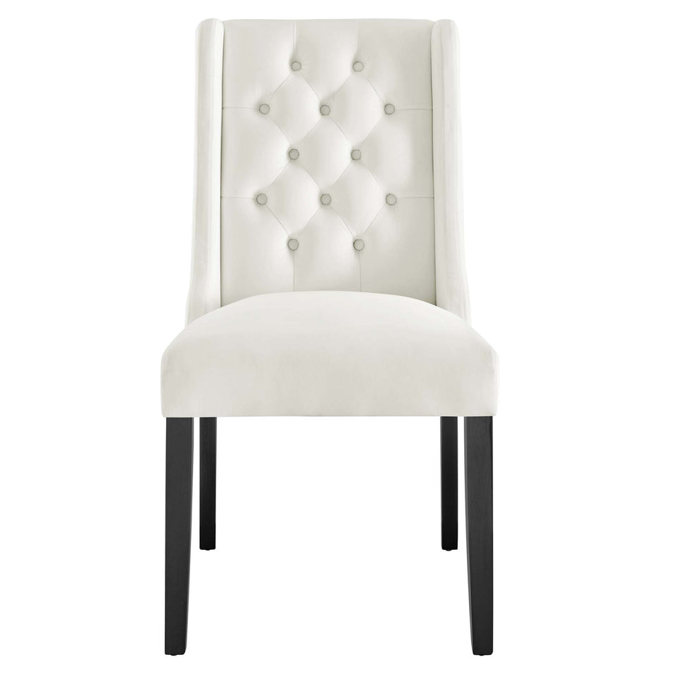 Baronet Performance Velvet Dining Chairs Set of 2 by Modway
