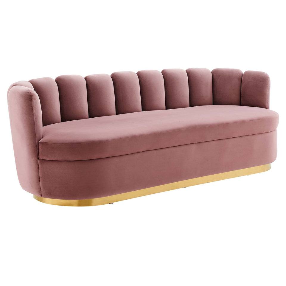 Victoria Channel Tufted Performance Velvet Sofa by Modway