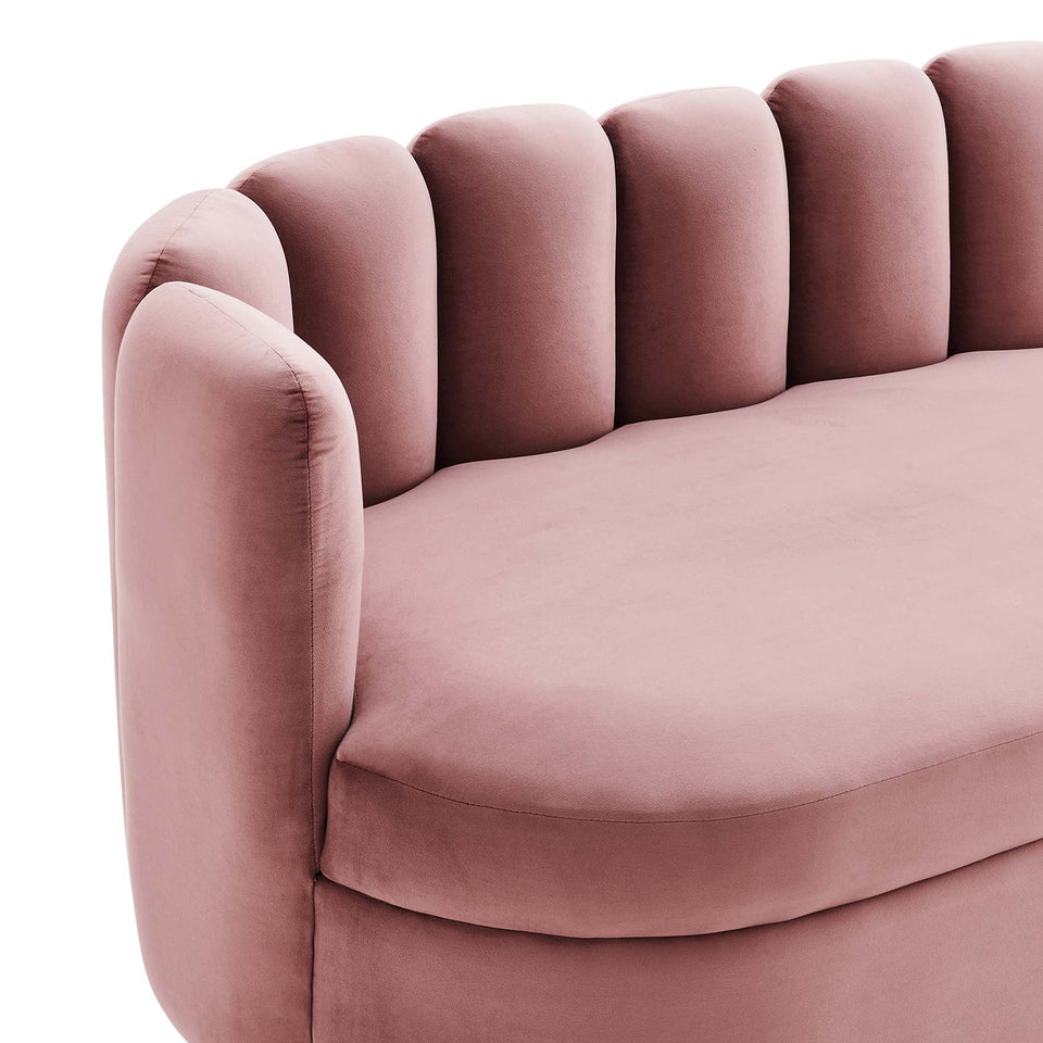 Victoria Channel Tufted Performance Velvet Sofa by Modway