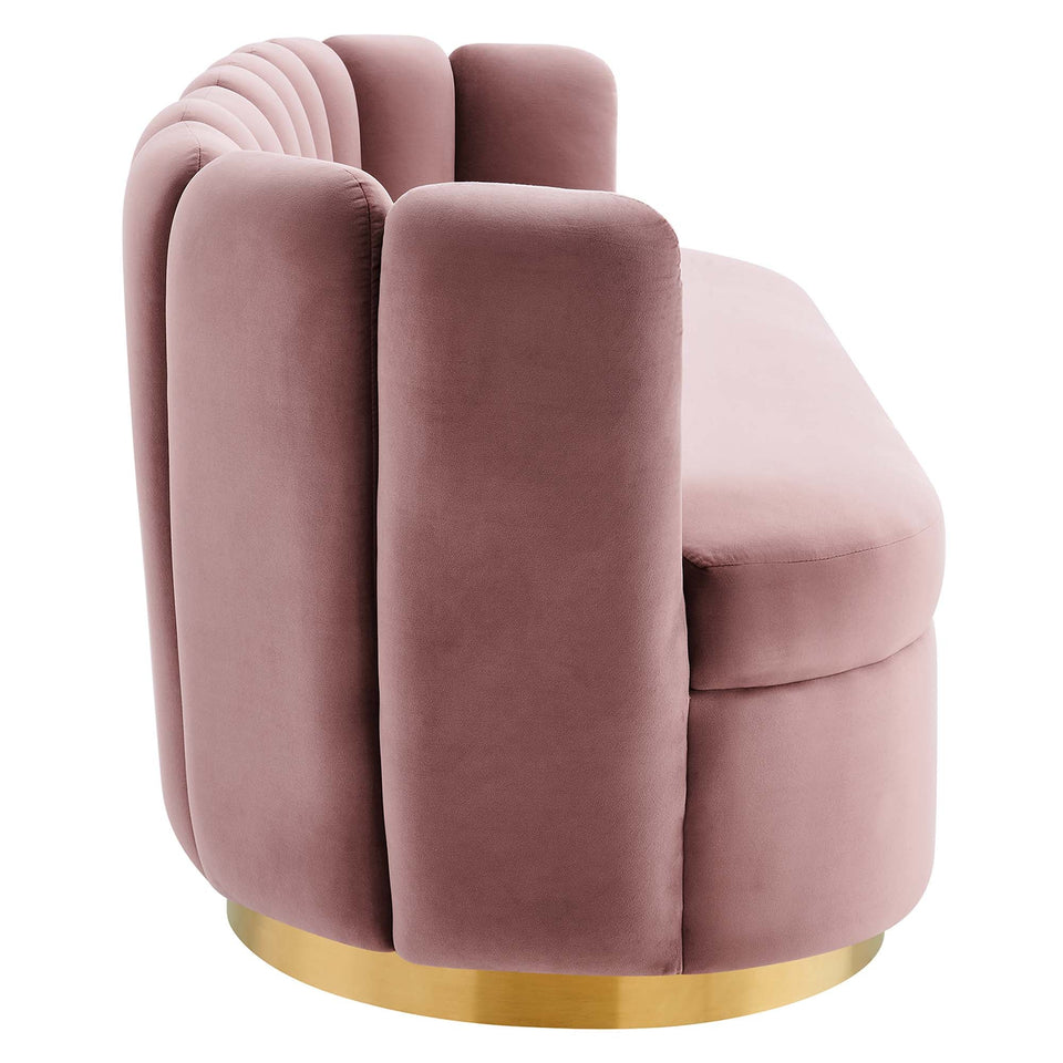Victoria Channel Tufted Performance Velvet Sofa by Modway