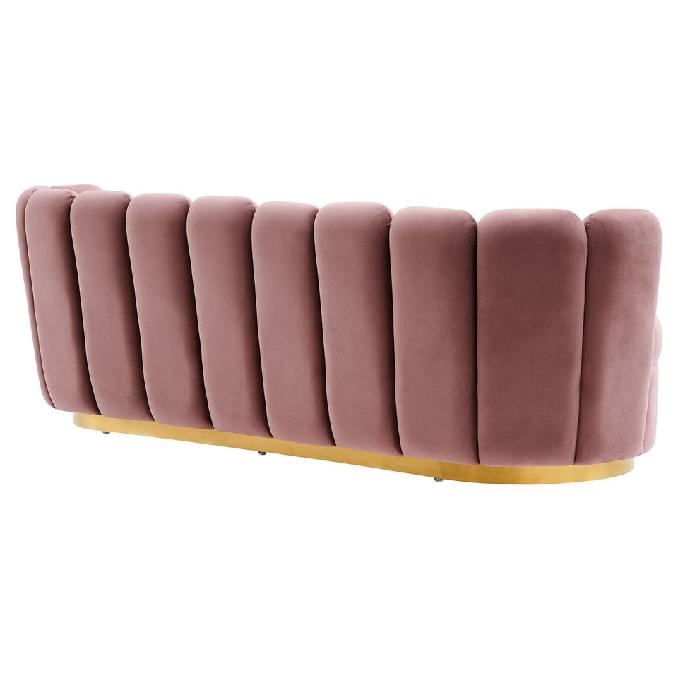 Victoria Channel Tufted Performance Velvet Sofa by Modway