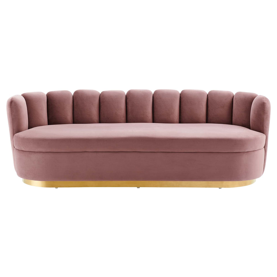 Victoria Channel Tufted Performance Velvet Sofa by Modway