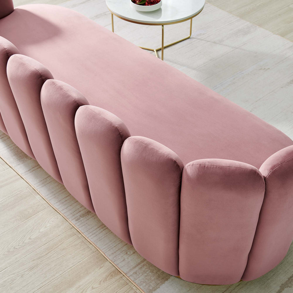Victoria Channel Tufted Performance Velvet Sofa by Modway