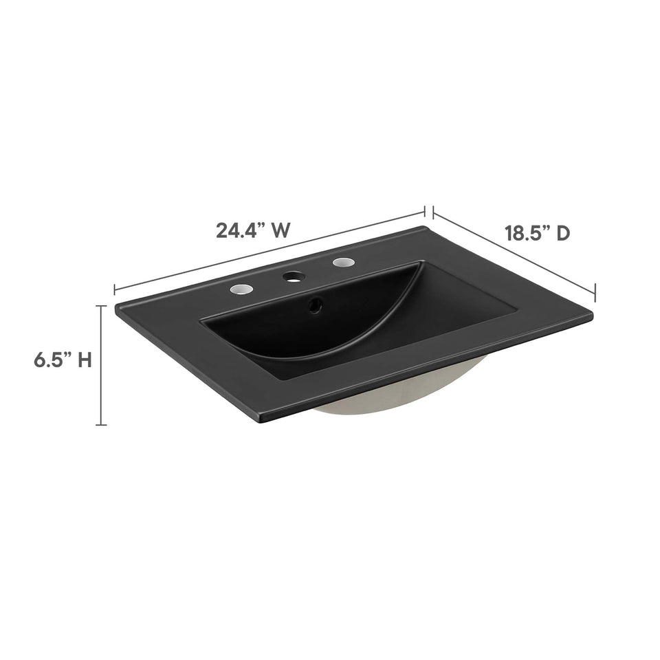 Maybelle Bathroom Vanity Basin Included by Modway
