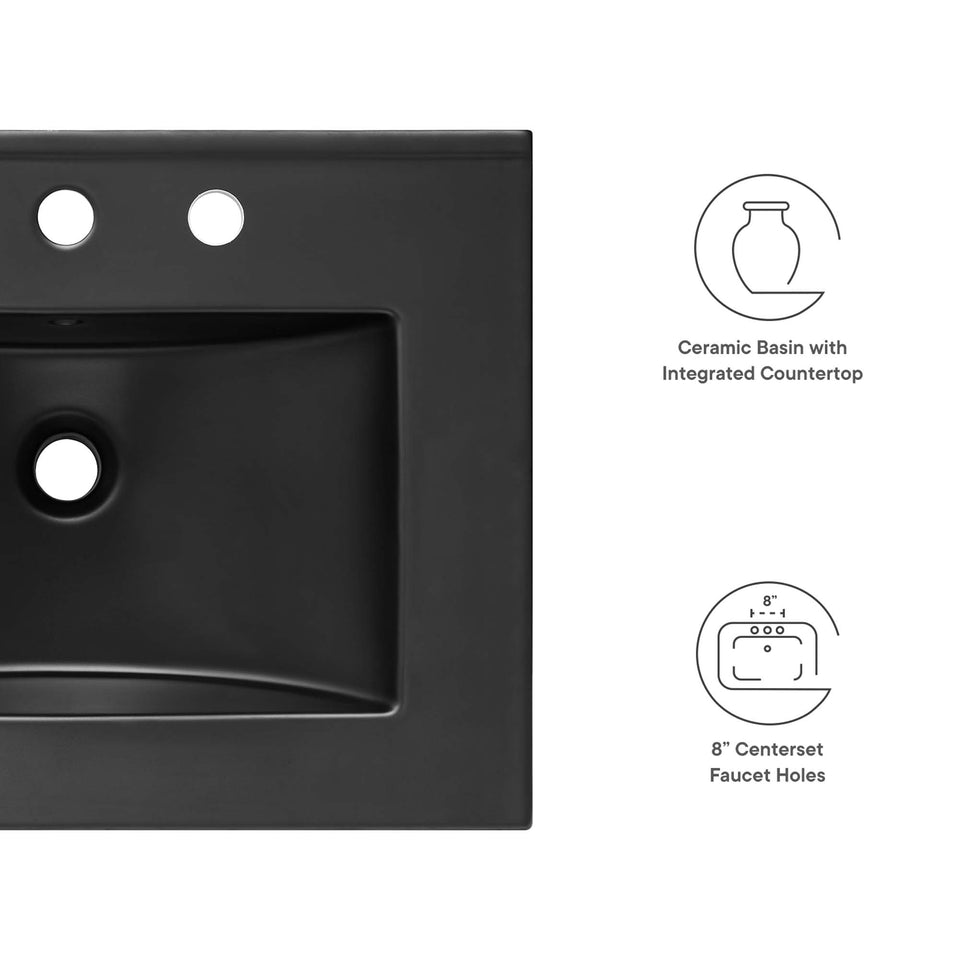 Maybelle Bathroom Vanity Basin Included by Modway