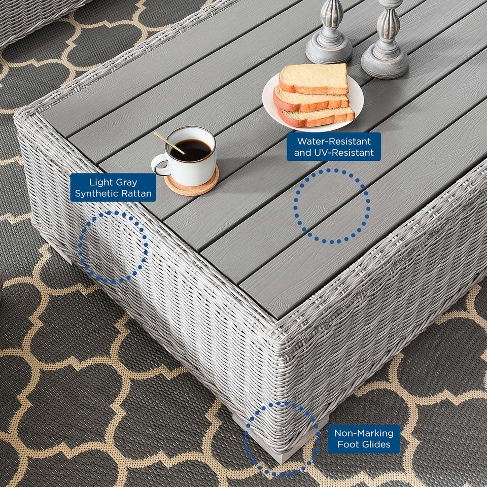 Conway 4-Piece Outdoor Patio Wicker Rattan Furniture Set by Modway