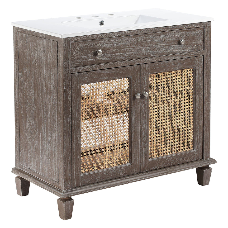 Lilo Bathroom Vanity Basin Included by Modway