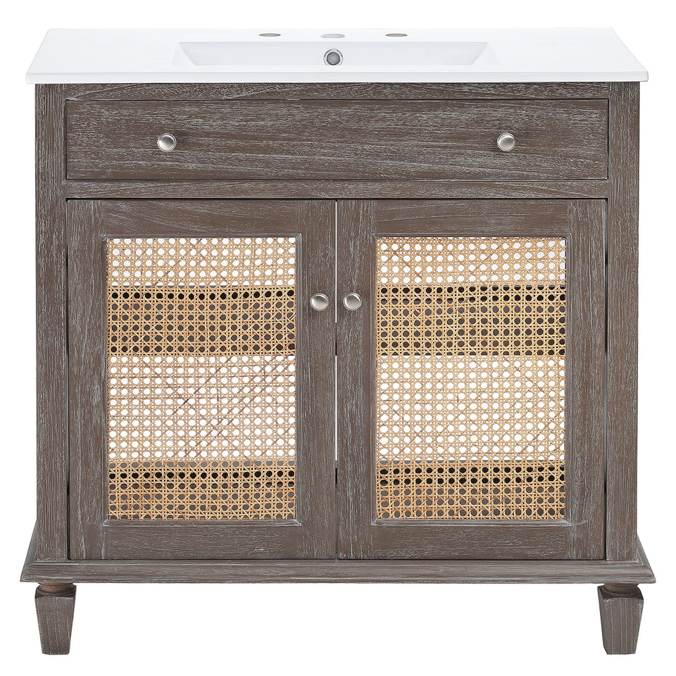 Lilo Bathroom Vanity Basin Included by Modway