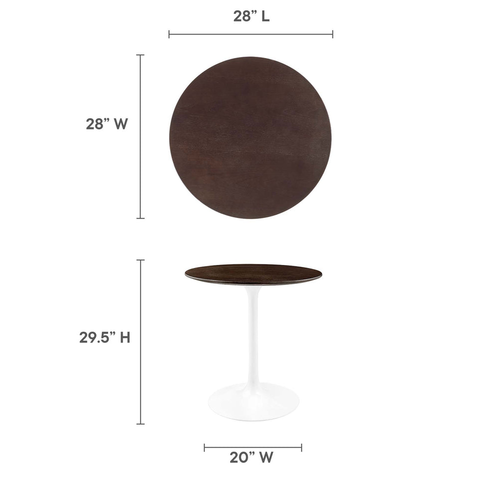 Lippa 28" Round Wood Dining Table by Modway