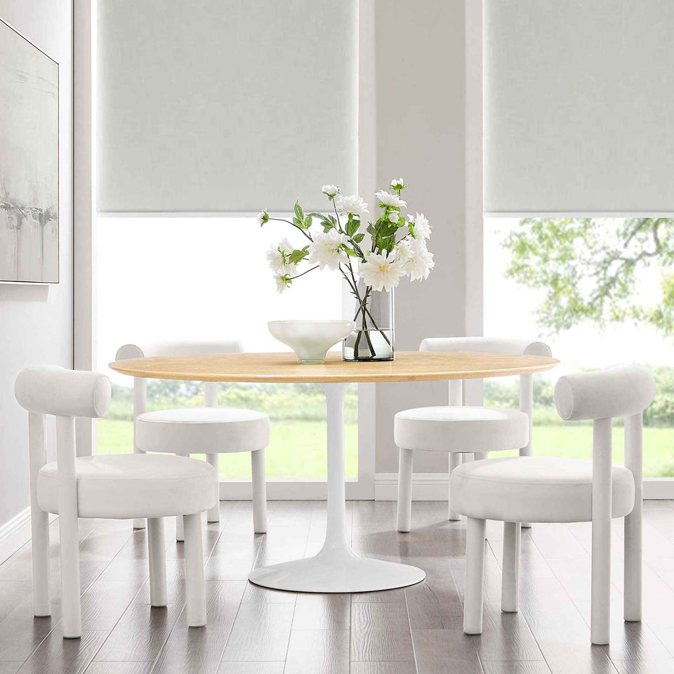 Lippa 60" Round Wood Dining Table by Modway