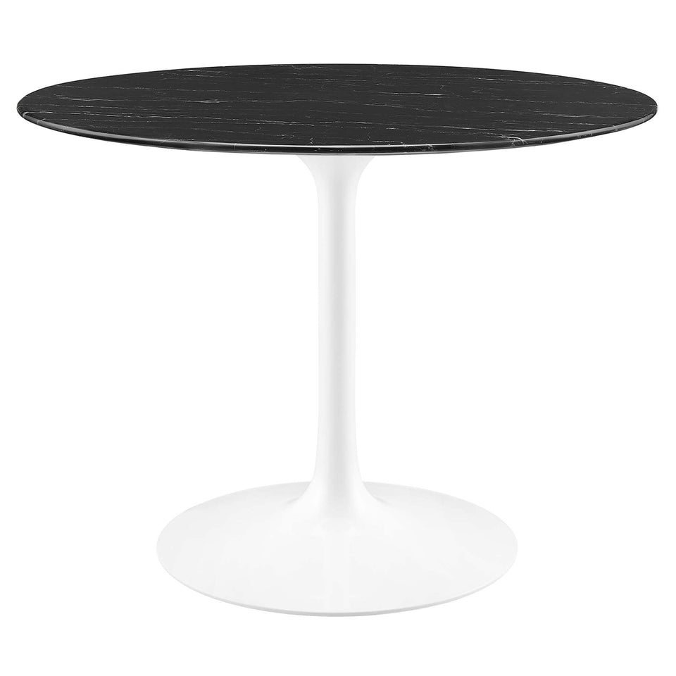 Lippa 40" Round Faux Marble Dining Table by Modway