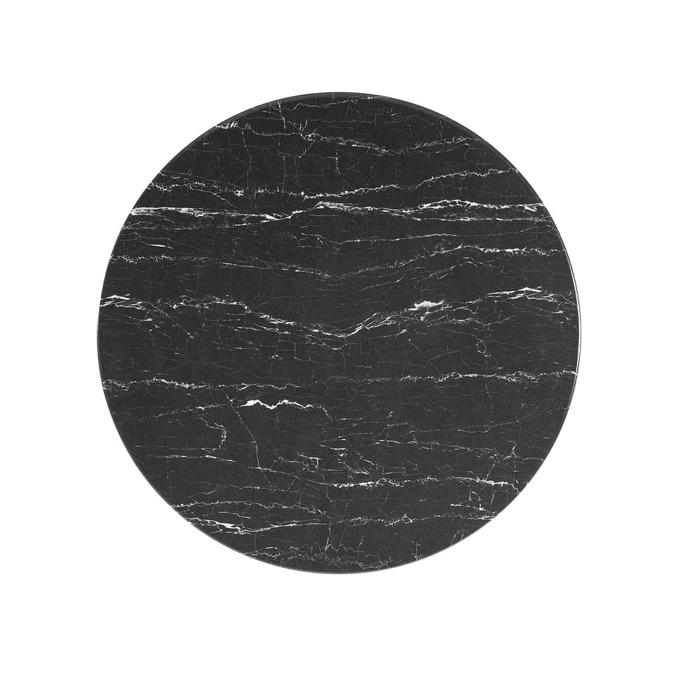 Lippa 36" Round Faux Marble Coffee Table by Modway