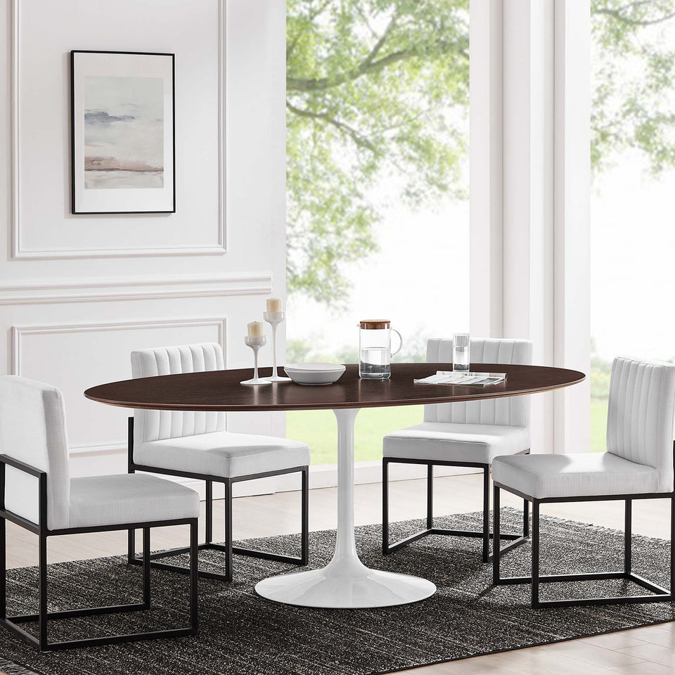 Lippa 78" Oval Wood Dining Table by Modway