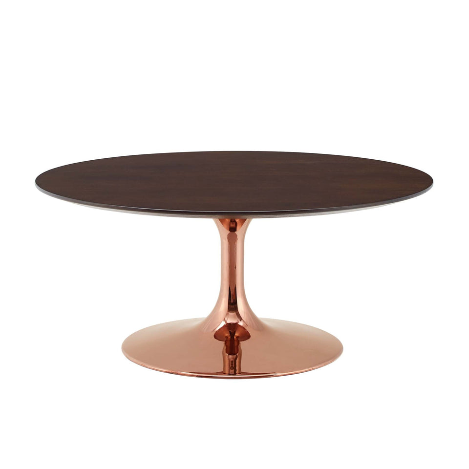 Lippa Round Wood Coffee Table by Modway