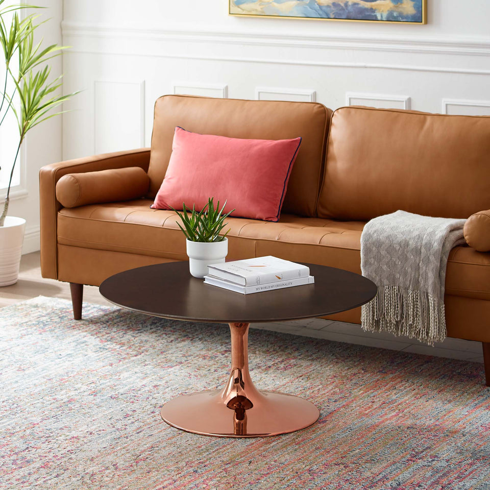 Lippa Round Wood Coffee Table by Modway