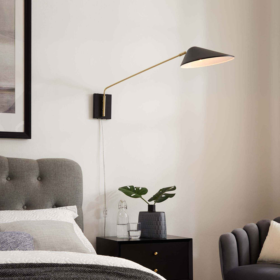 Journey 24" Swing Arm Wall Sconce by Modway