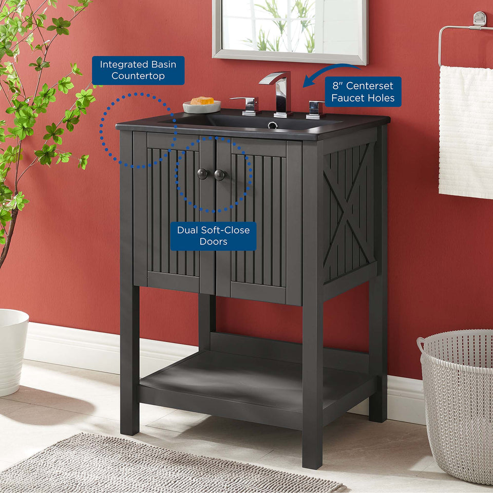 Steam Bathroom Vanity Basin Included by Modway
