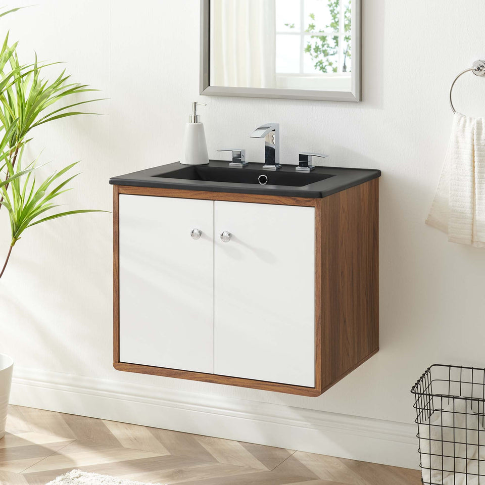 Transmit Wall-Mount Bathroom Vanity Basin Included by Modway