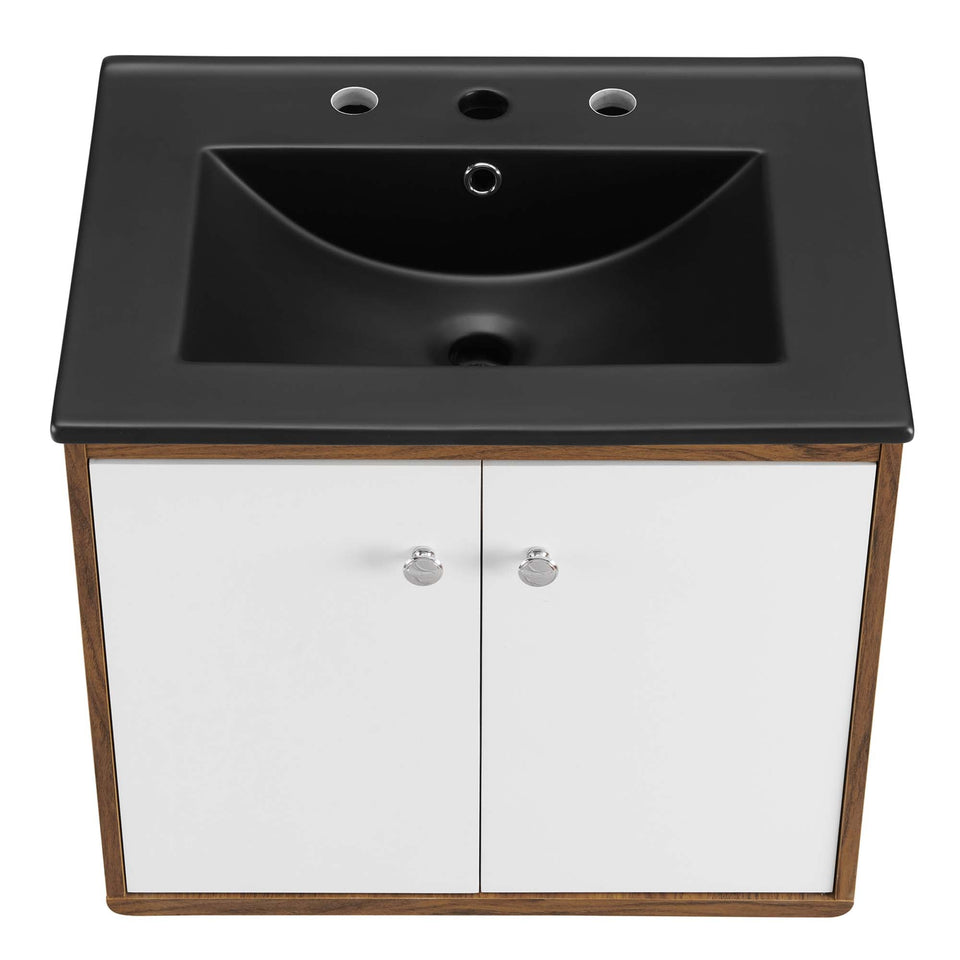 Transmit Wall-Mount Bathroom Vanity Basin Included by Modway