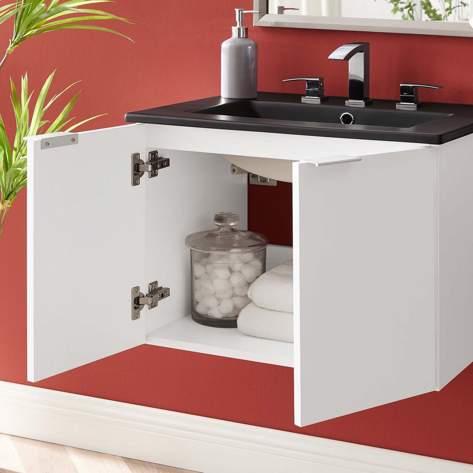 Maybelle 24" Wall-Mount Bathroom Vanity by Modway