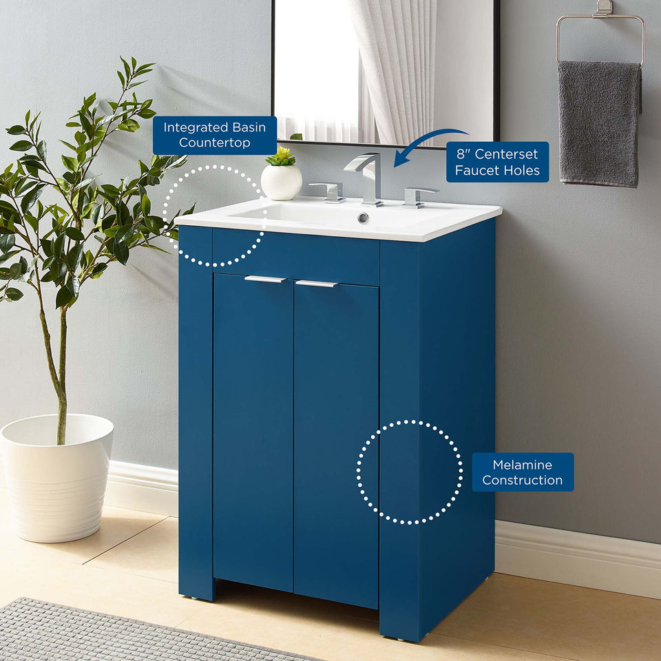 Maybelle Bathroom Vanity Basin Included by Modway