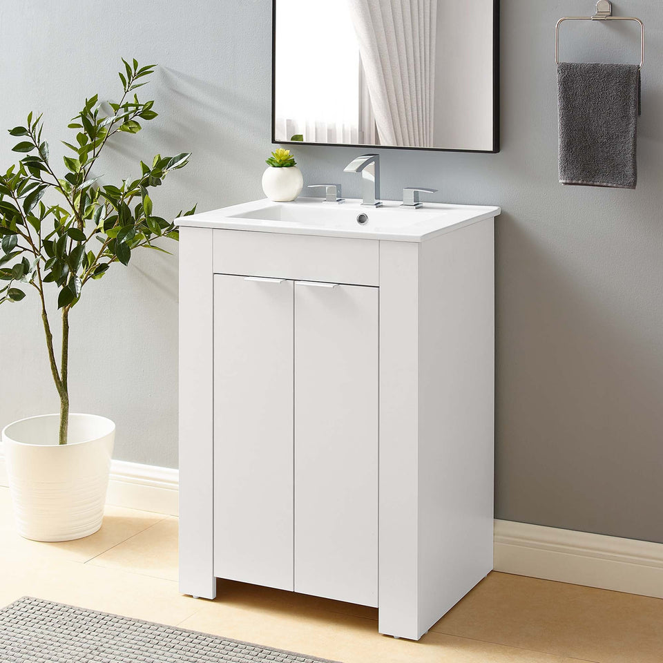 Maybelle Bathroom Vanity Basin Included by Modway