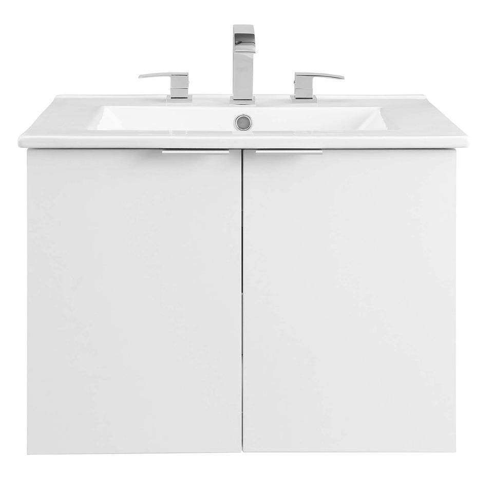 Maybelle 24" Wall-Mount Bathroom Vanity by Modway