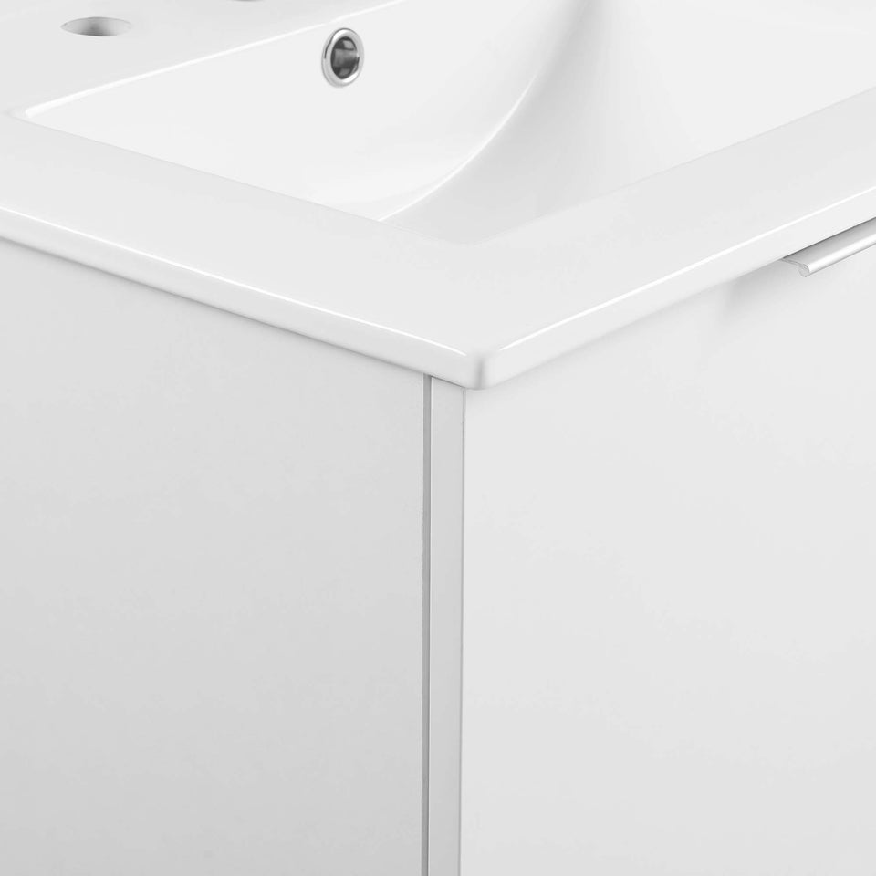 Maybelle 24" Wall-Mount Bathroom Vanity by Modway