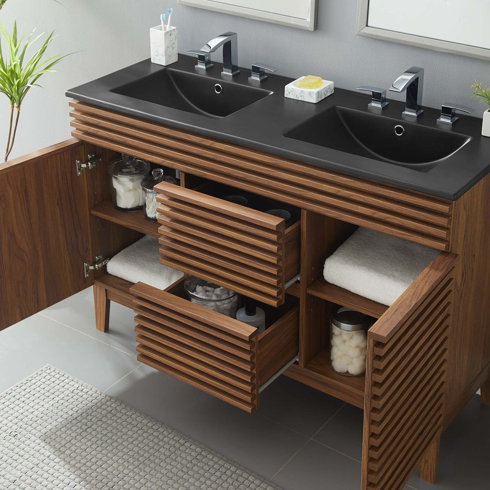 Render 48" Double Sink Bathroom Vanity by Modway