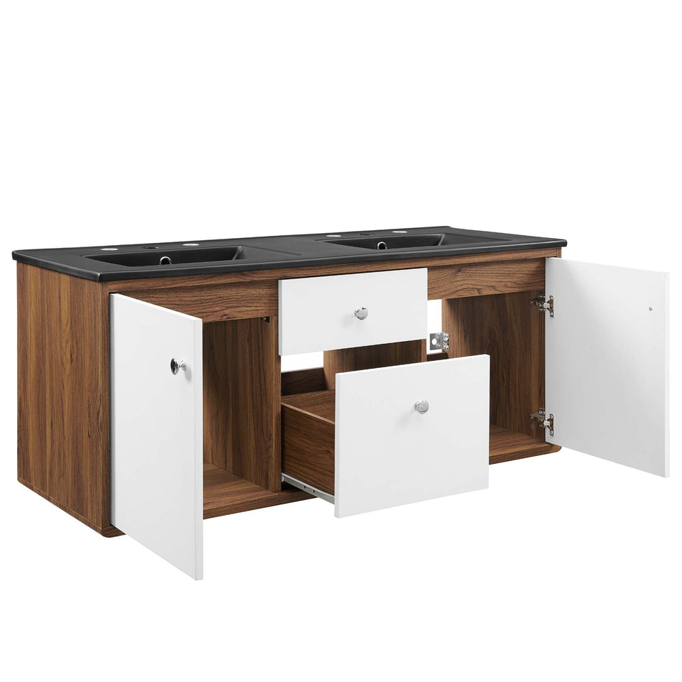 Transmit Wall-Mount Bathroom Vanity Basin Included by Modway