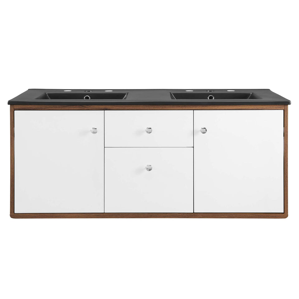 Transmit Wall-Mount Bathroom Vanity Basin Included by Modway